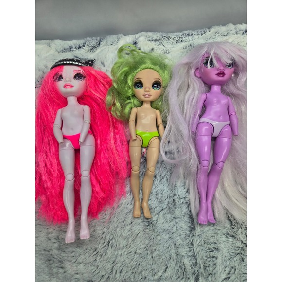 Rainbow High Dolls Lot 3 Fixer Parts Missing Hands OOAK - Picture 3 of 4